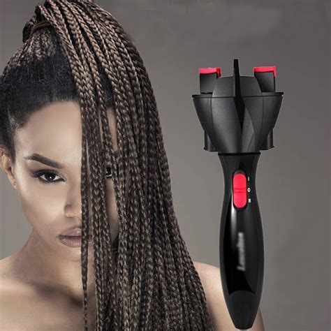 The braiding machine is made of ABS material and electronic components. . Hair braid machine